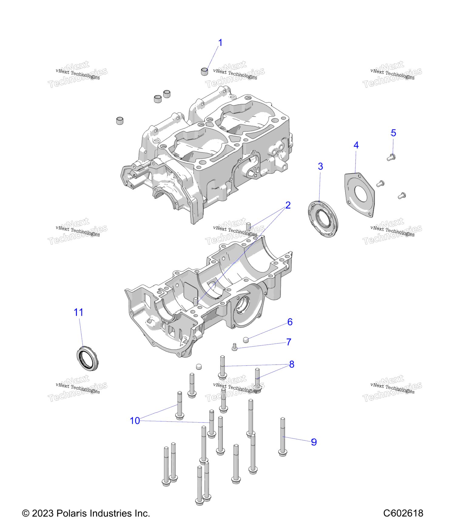 Engine, Crankcase S24mdx6dsa6Dea