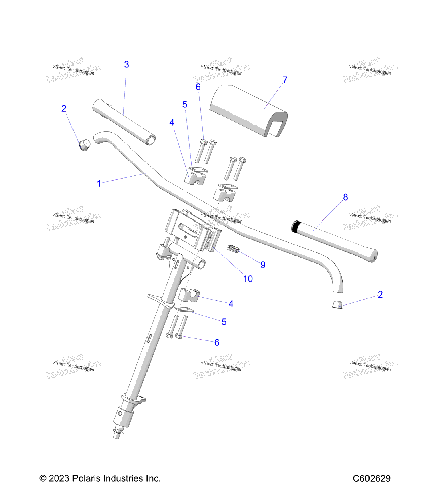 Steering, Handlebar Mounting S24mdx6dsa6Dea