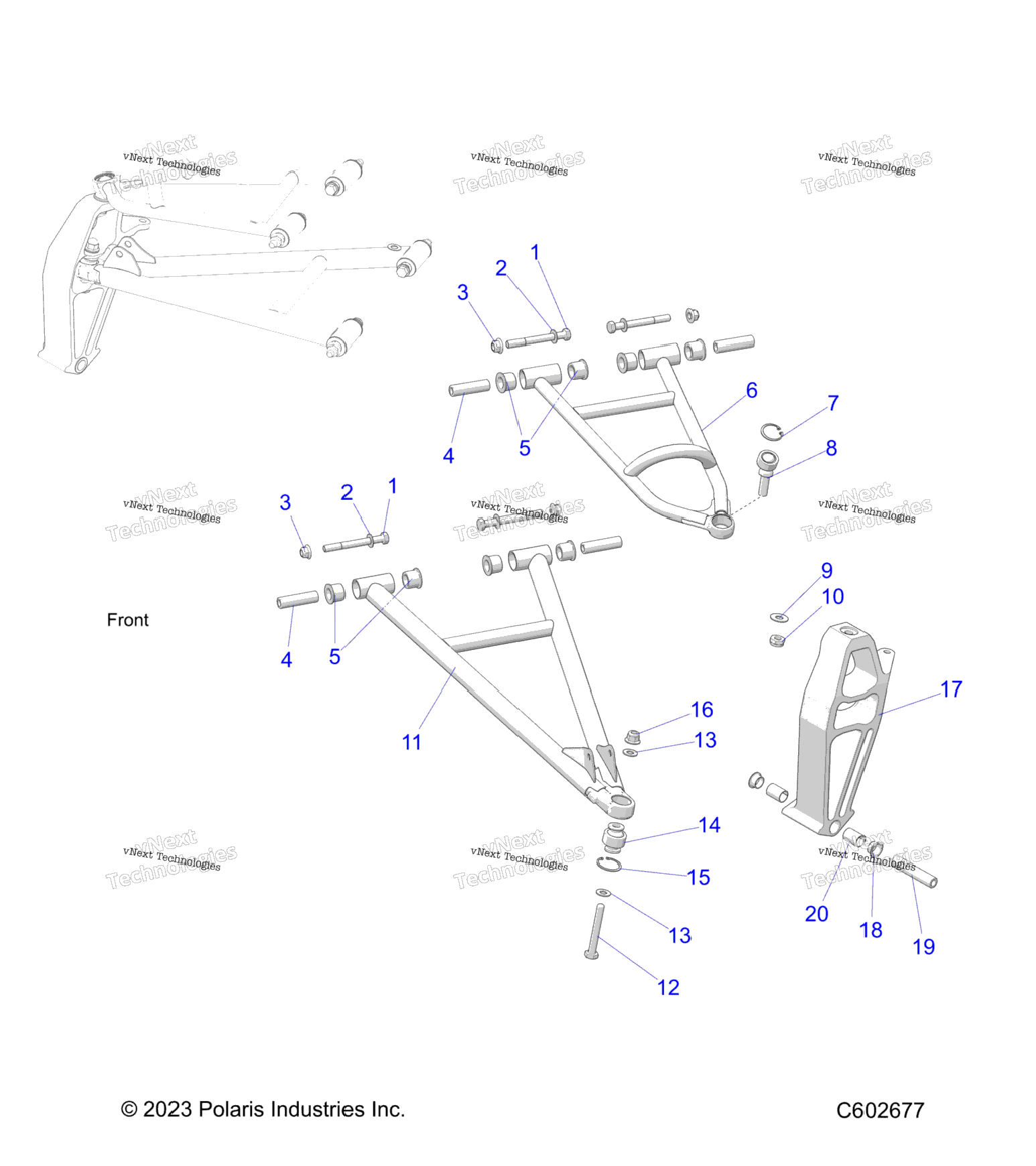 Suspension, Front, Control Arms & Spindle S24mdx6dsa6Dea