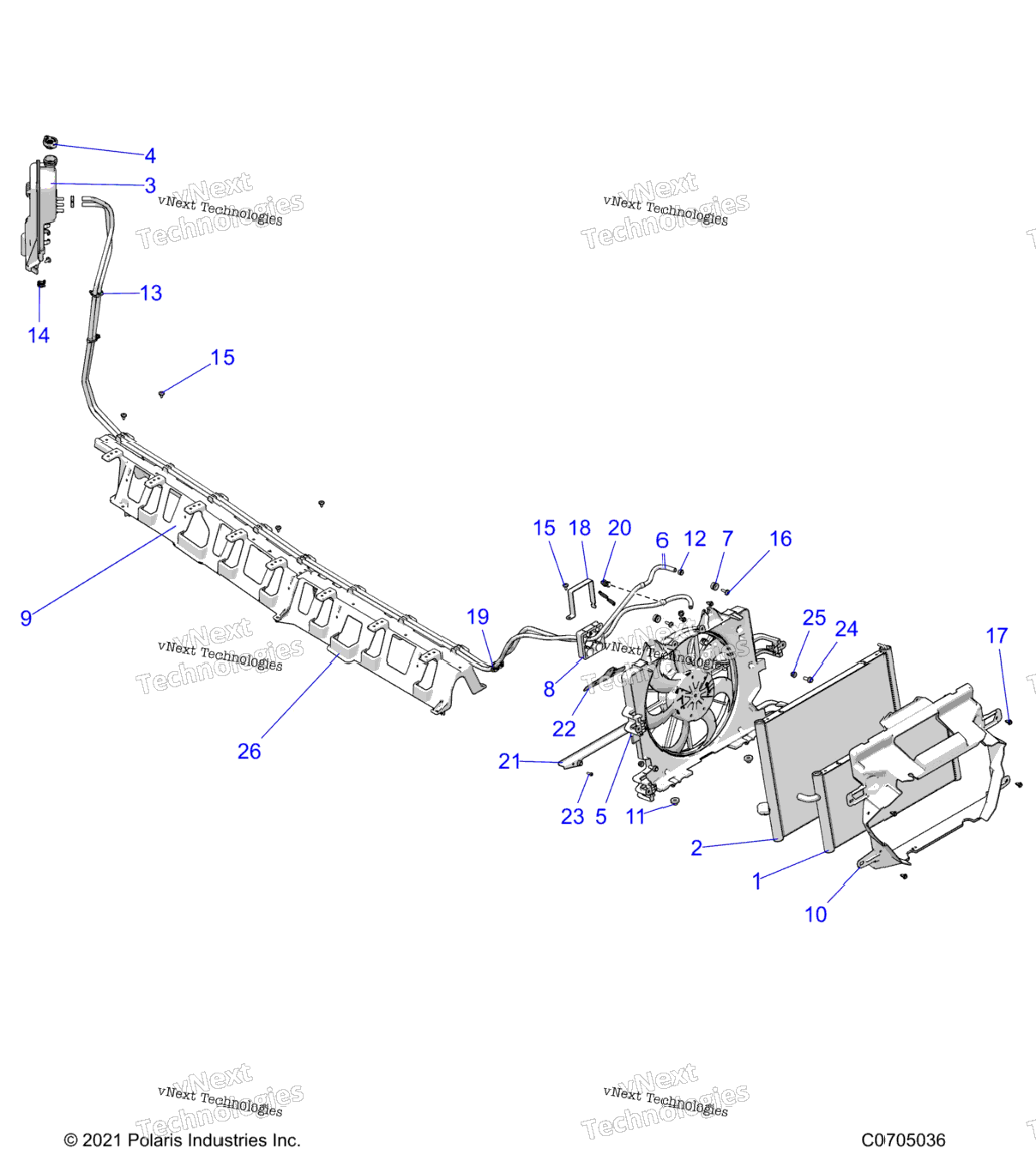 Engine, Cooling, Radiator