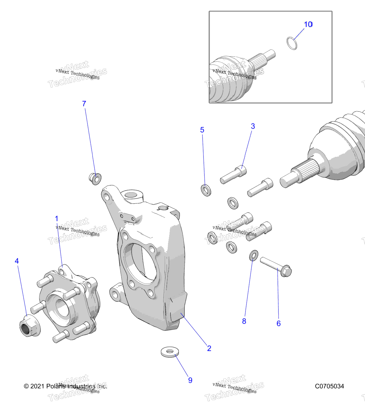 Suspension, Front Carrier And Hub