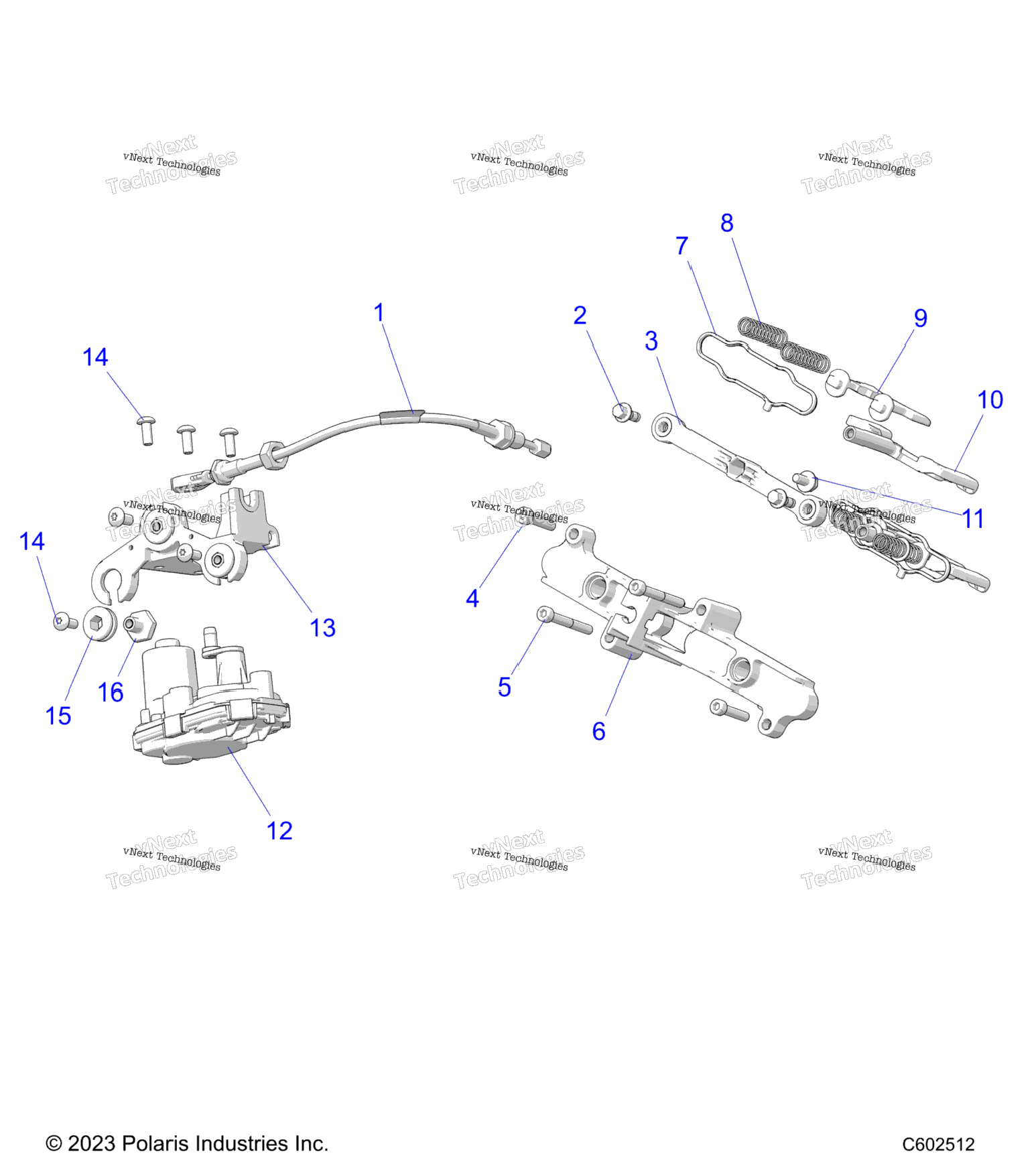 Engine, Exhaust Valve Asm. And Actuator