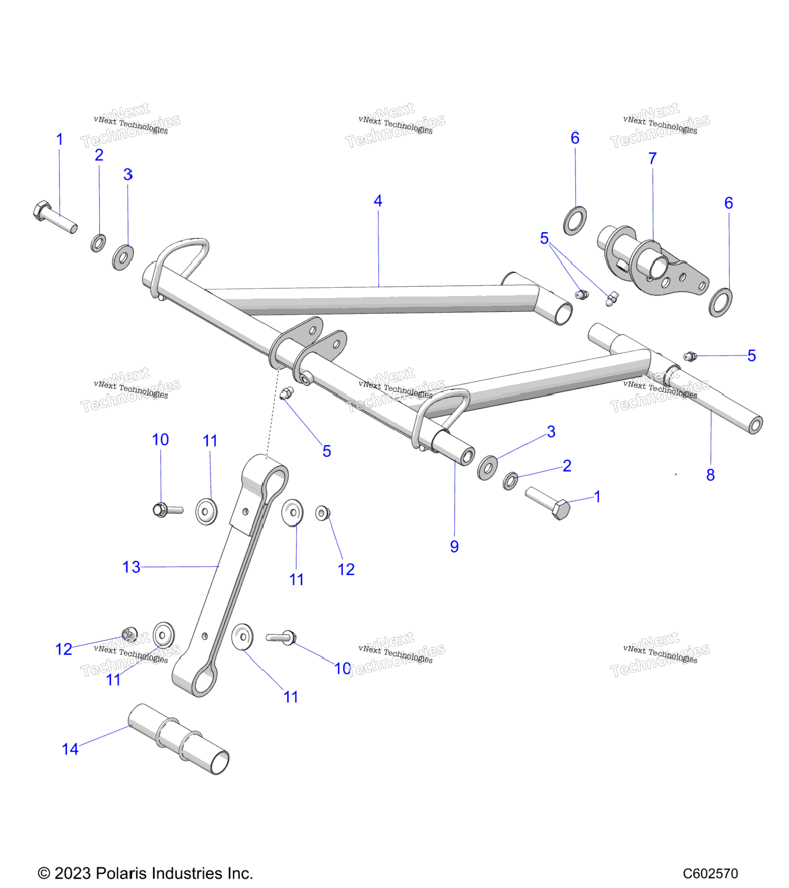 Suspension, Torque Arm, Front