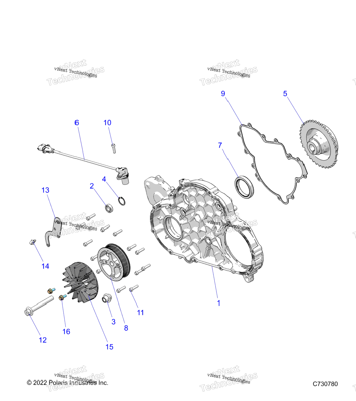 Engine, Mag Cover Mount