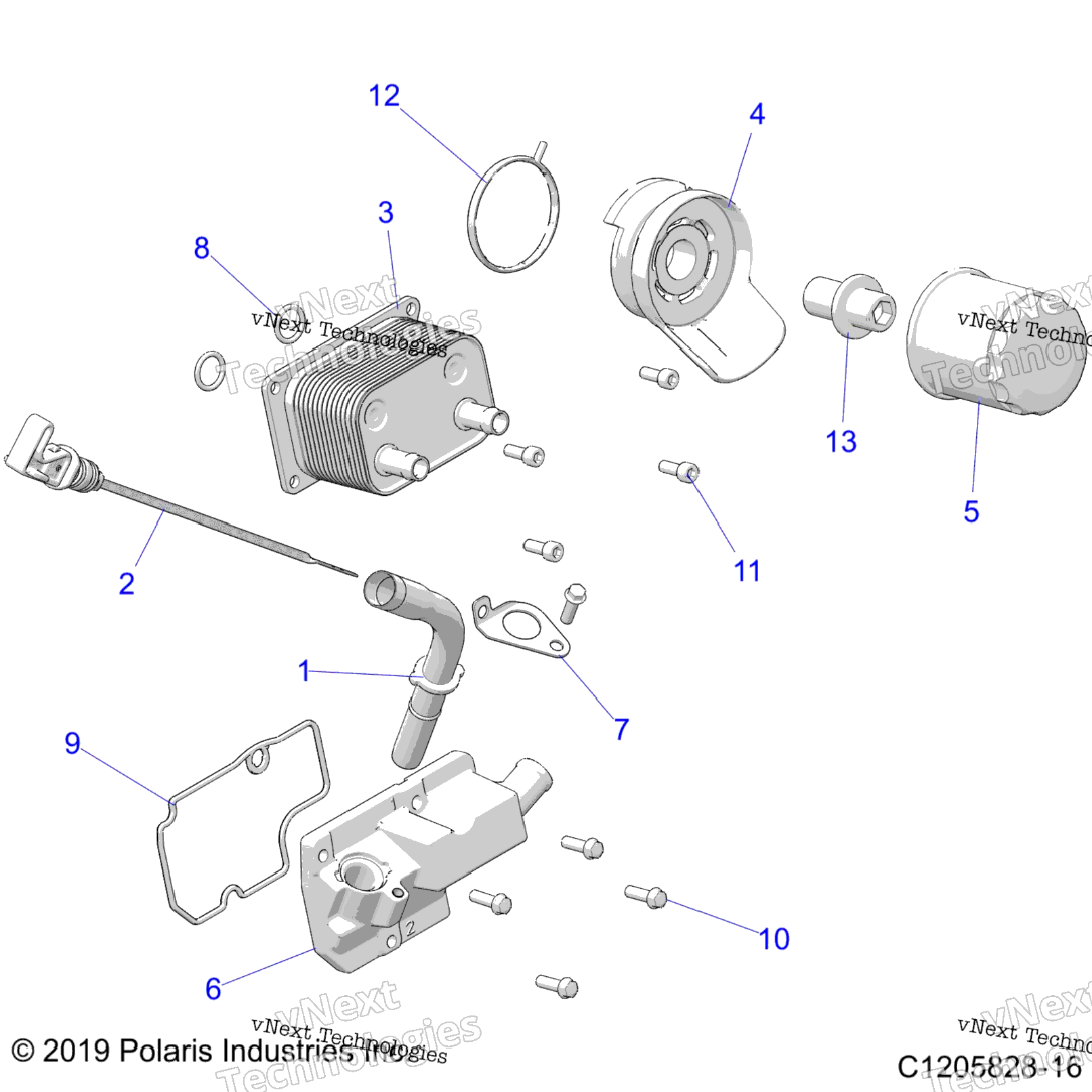 Engine, Dipstick And Oil Filter