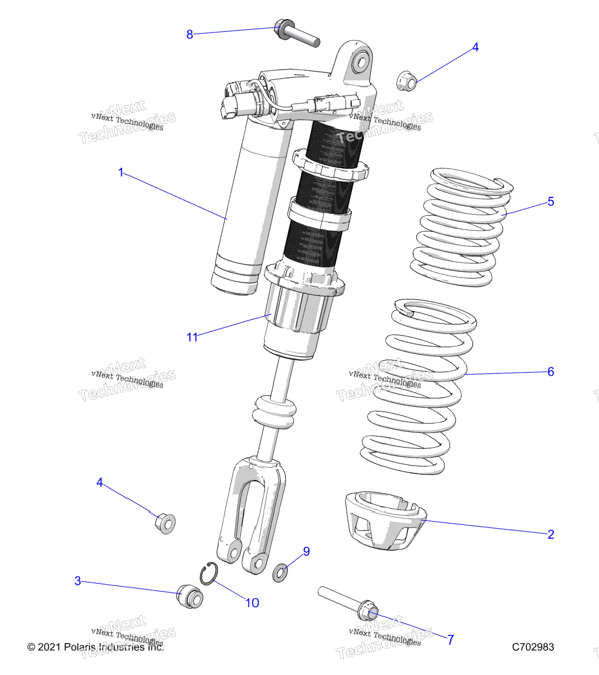 Suspension, Front Shock Mounting, StandardPremium