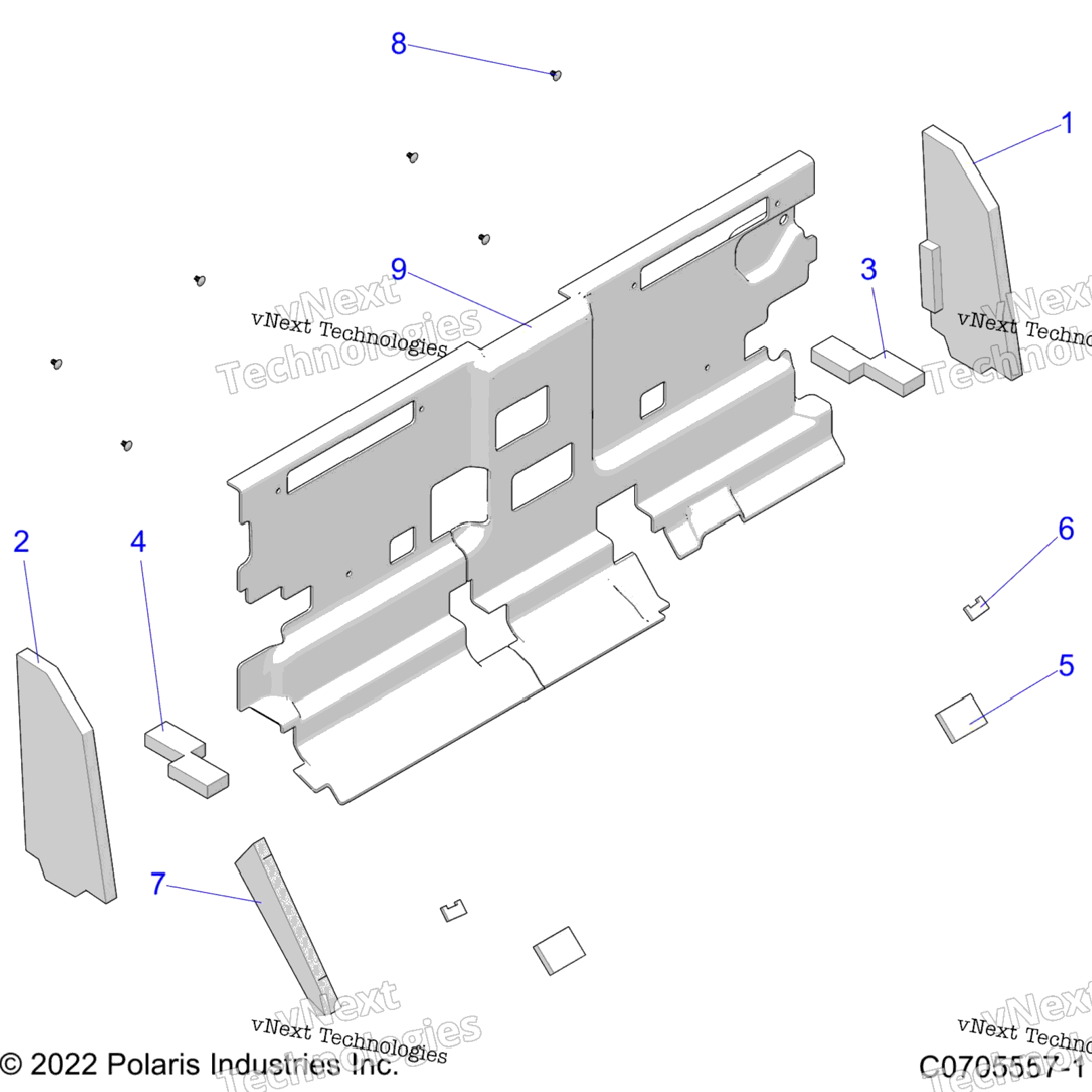 Body, Cab Foam And Rear Panel