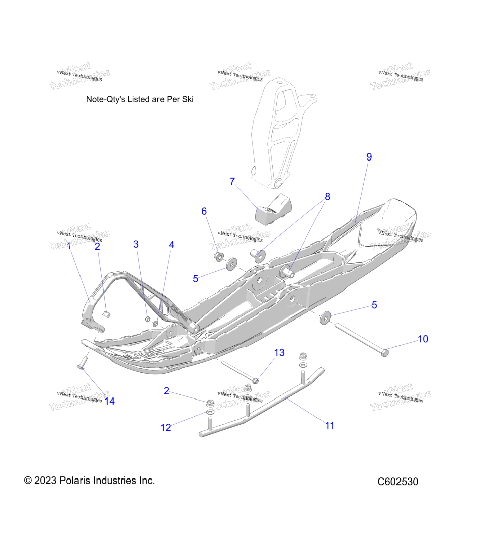 Steering, Ski Asm