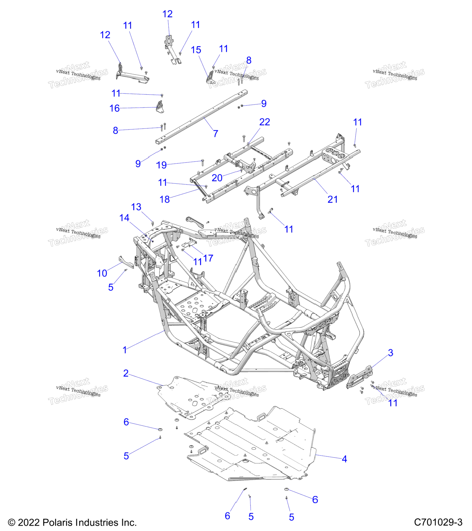 Chassis, Main Frame And Skid Plate