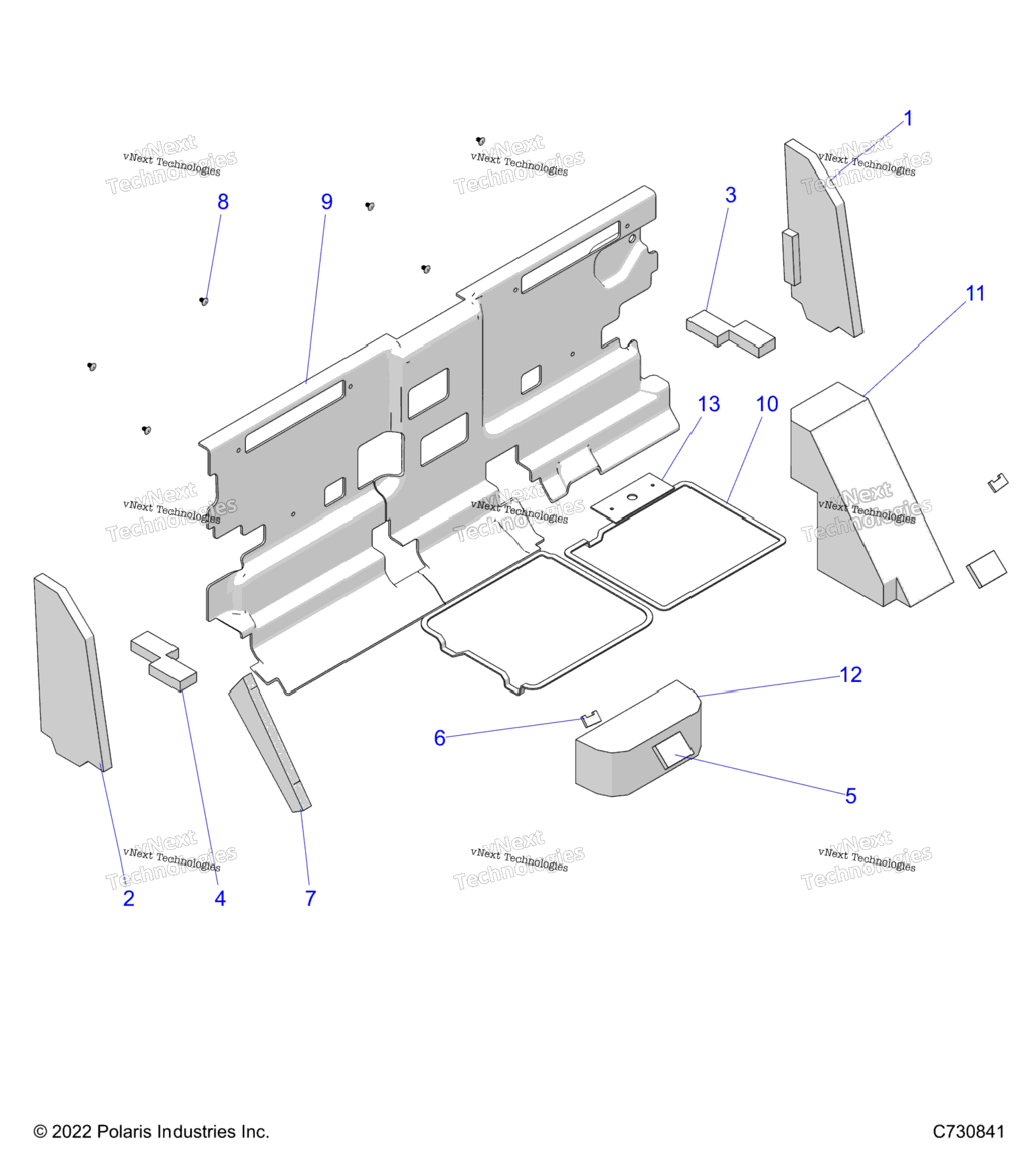 Body, Cab Foam And Rear Panel