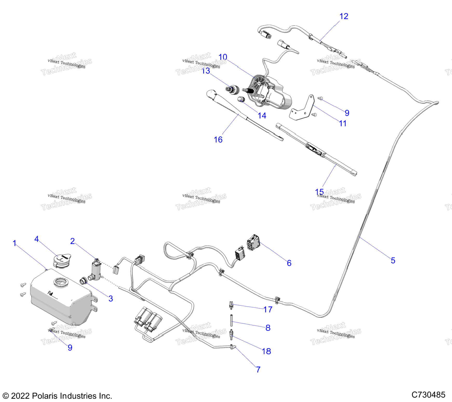 Body, Water Bottle Pump Asm And Wiper Kit