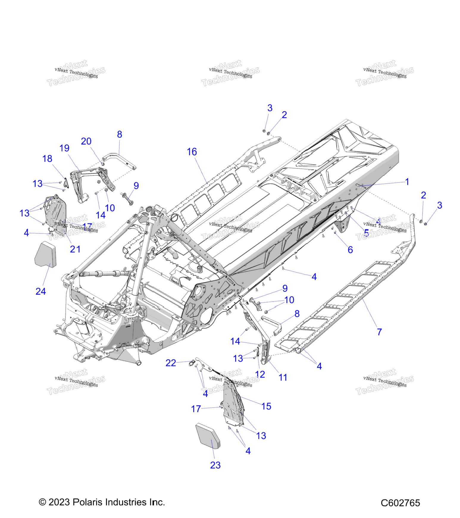 Chassis, Footrests, And Running Boards