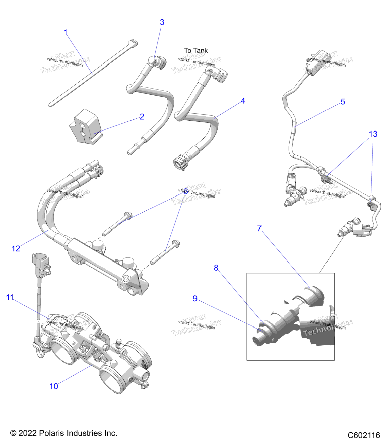 Fuel System, Rail, Lines & Throttle Body