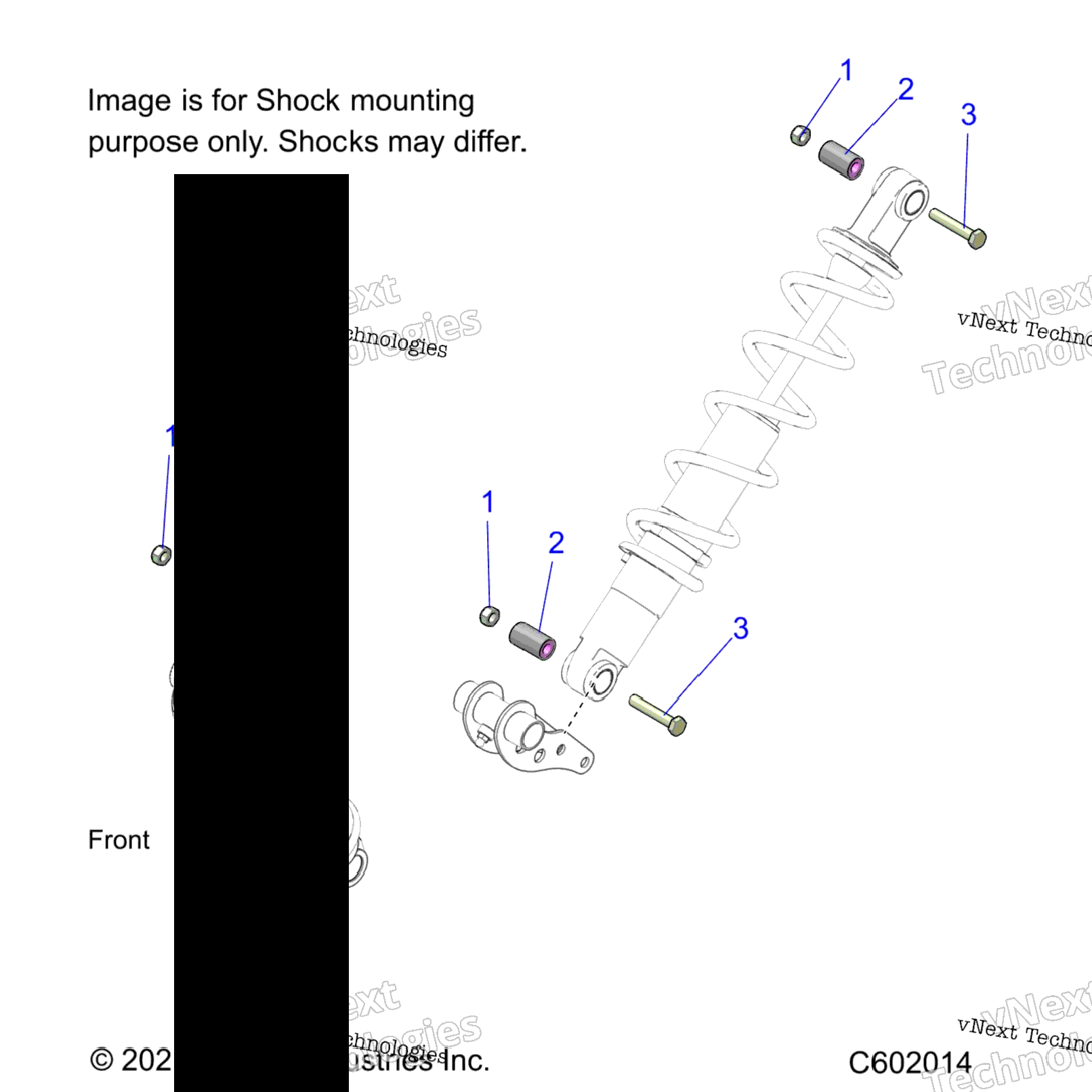 Suspension, Shock Mounting, Rear Susp