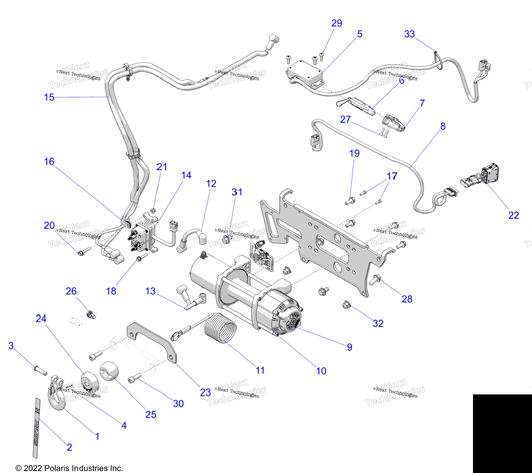 Body, Winch R23rsu99a9AjAkAxB9BjBkBx