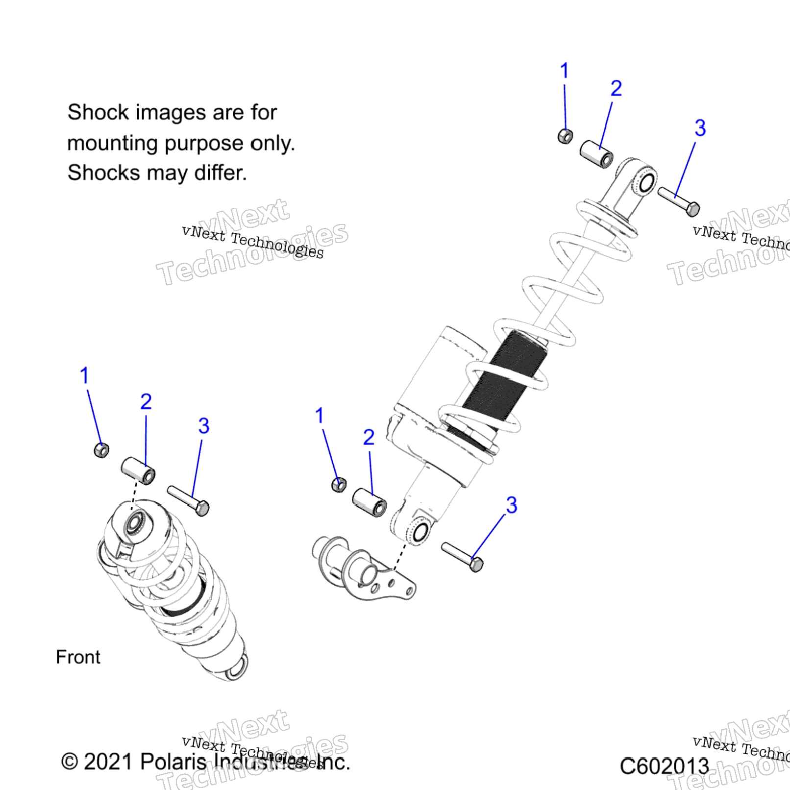 Suspension, Shock Mounting, Rear Susp