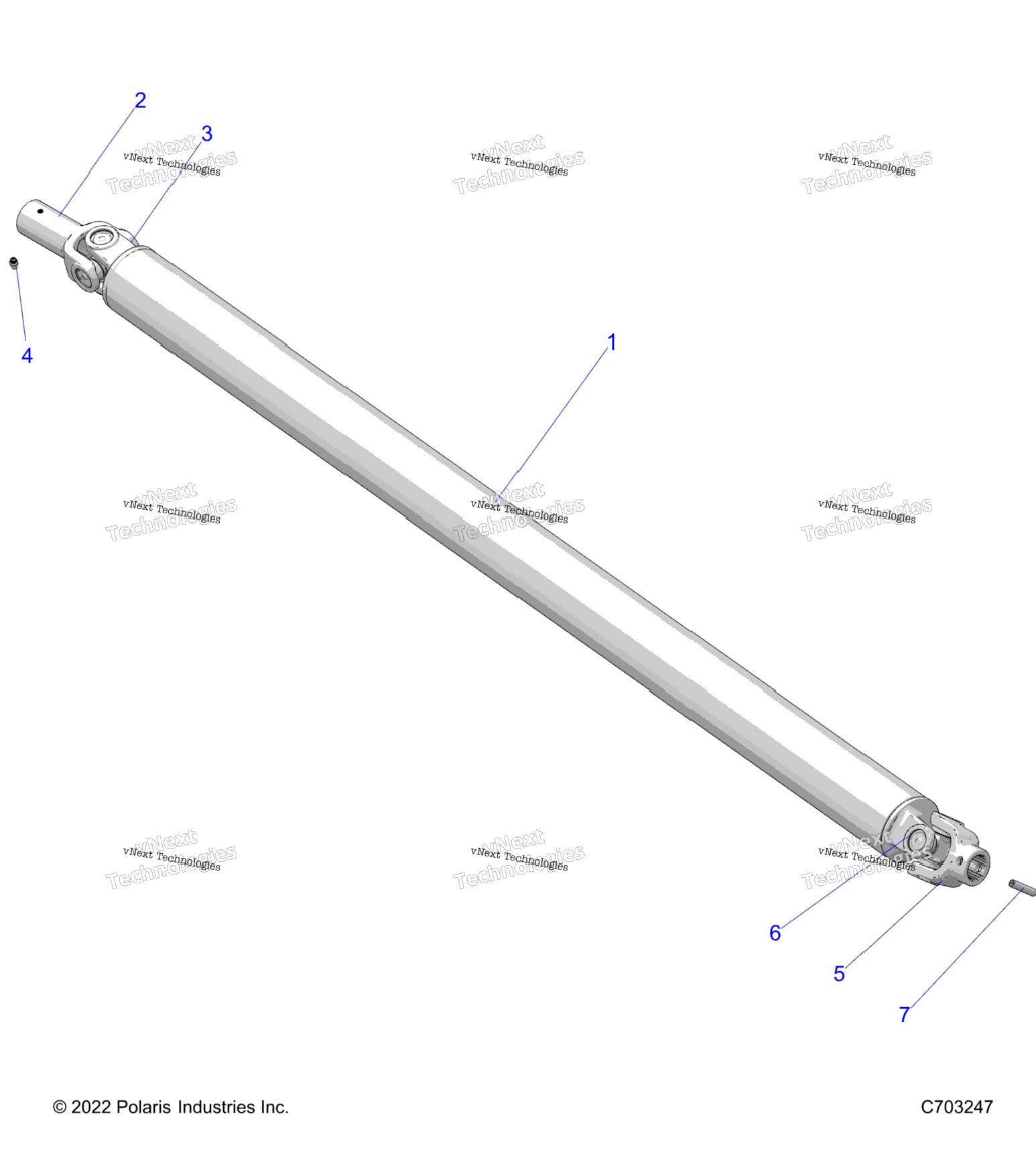 Drive Train, Prop Shaft,Front