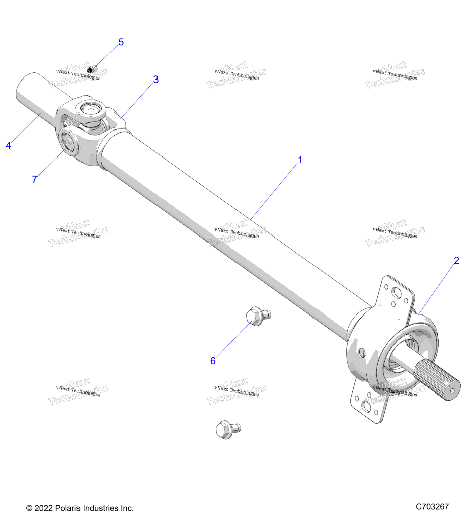 Drive Train, Prop Shaft,Mid, Bearing