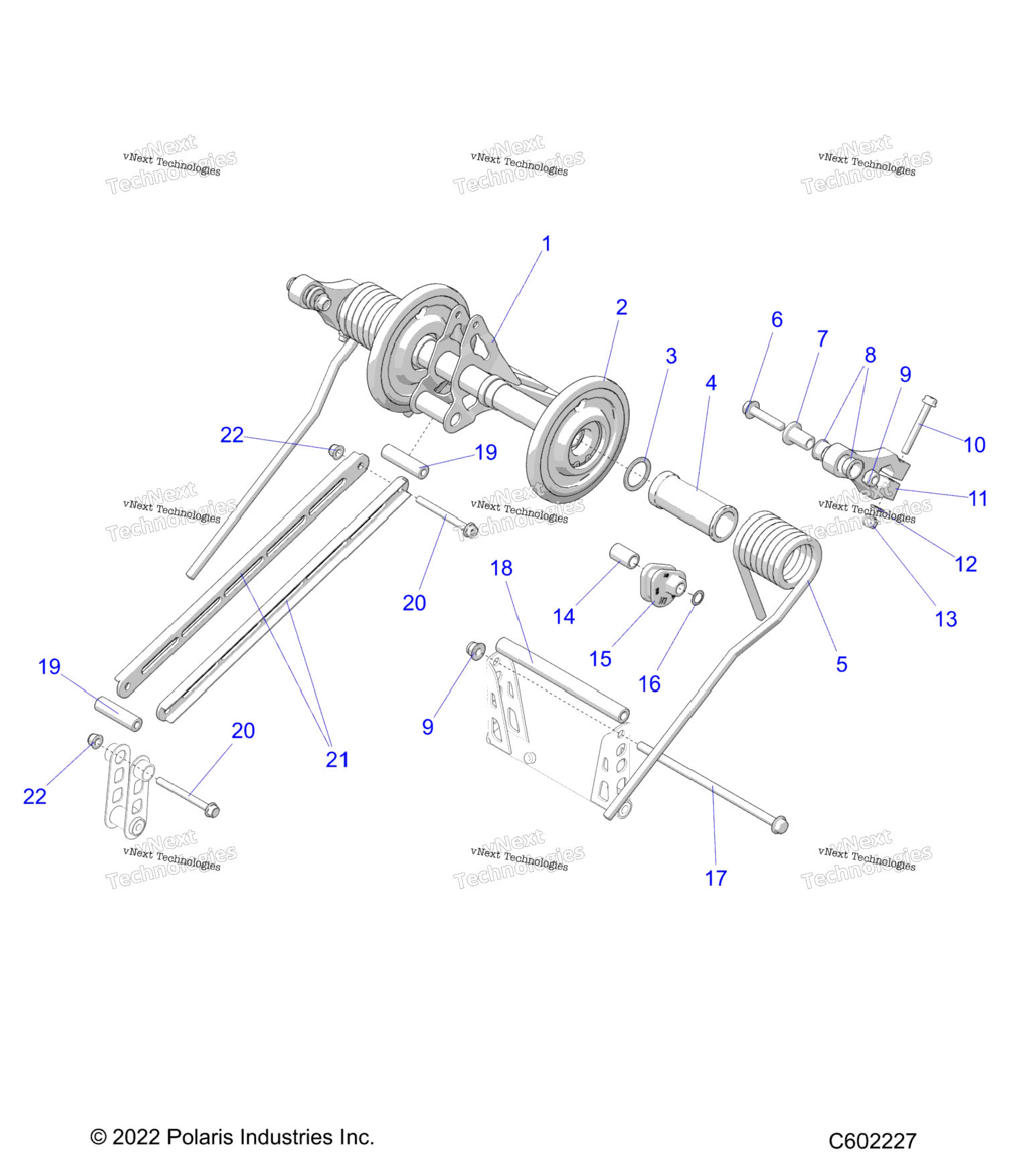 Suspension, Torque Arm, Rear