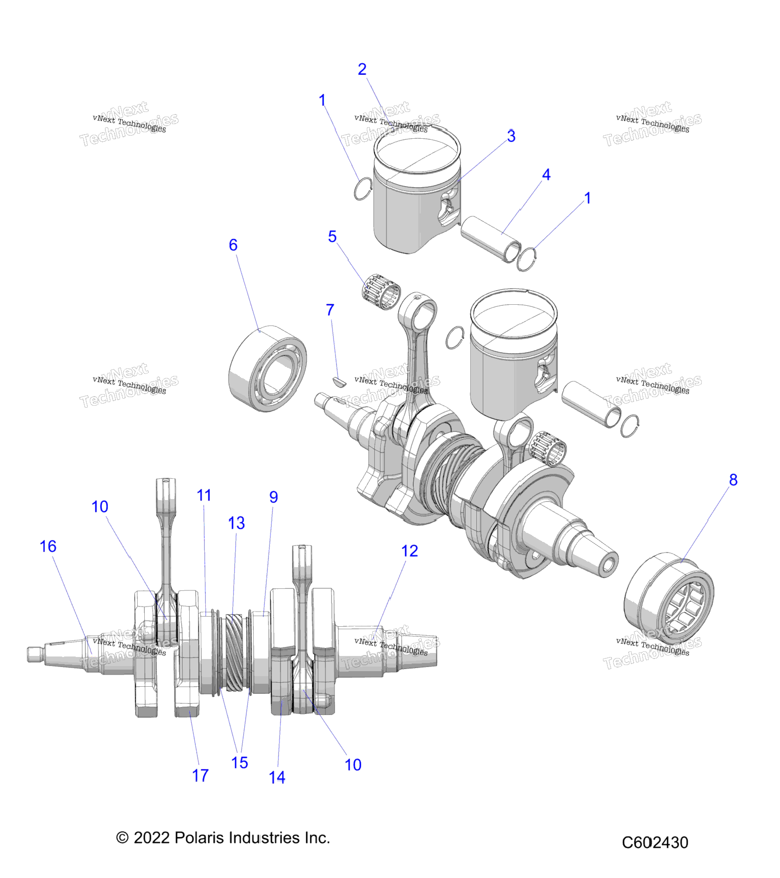 Engine, Piston & Crankshaft