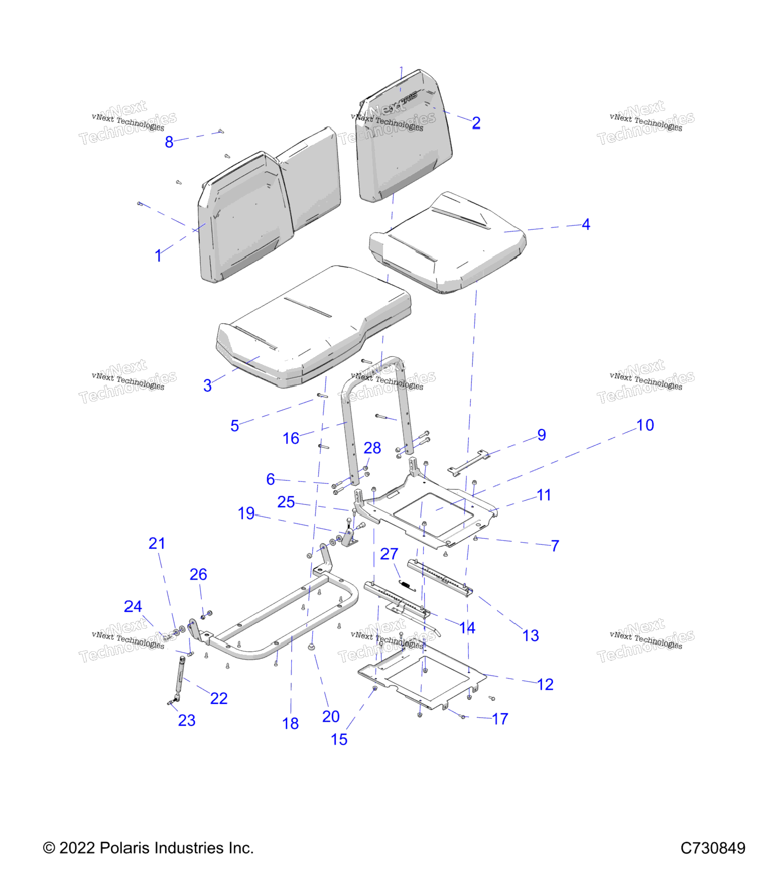 Body, Seat Asm. And Slider