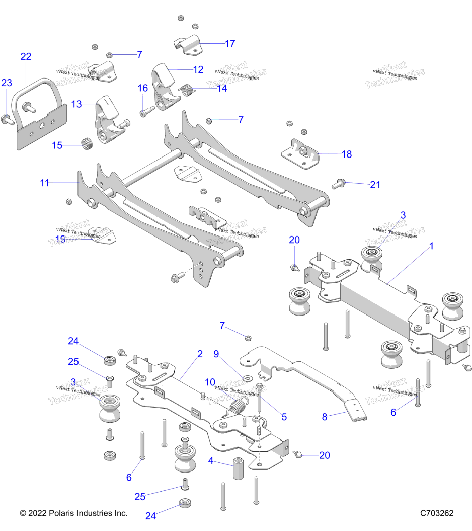 Body, Seat Mounting, Front