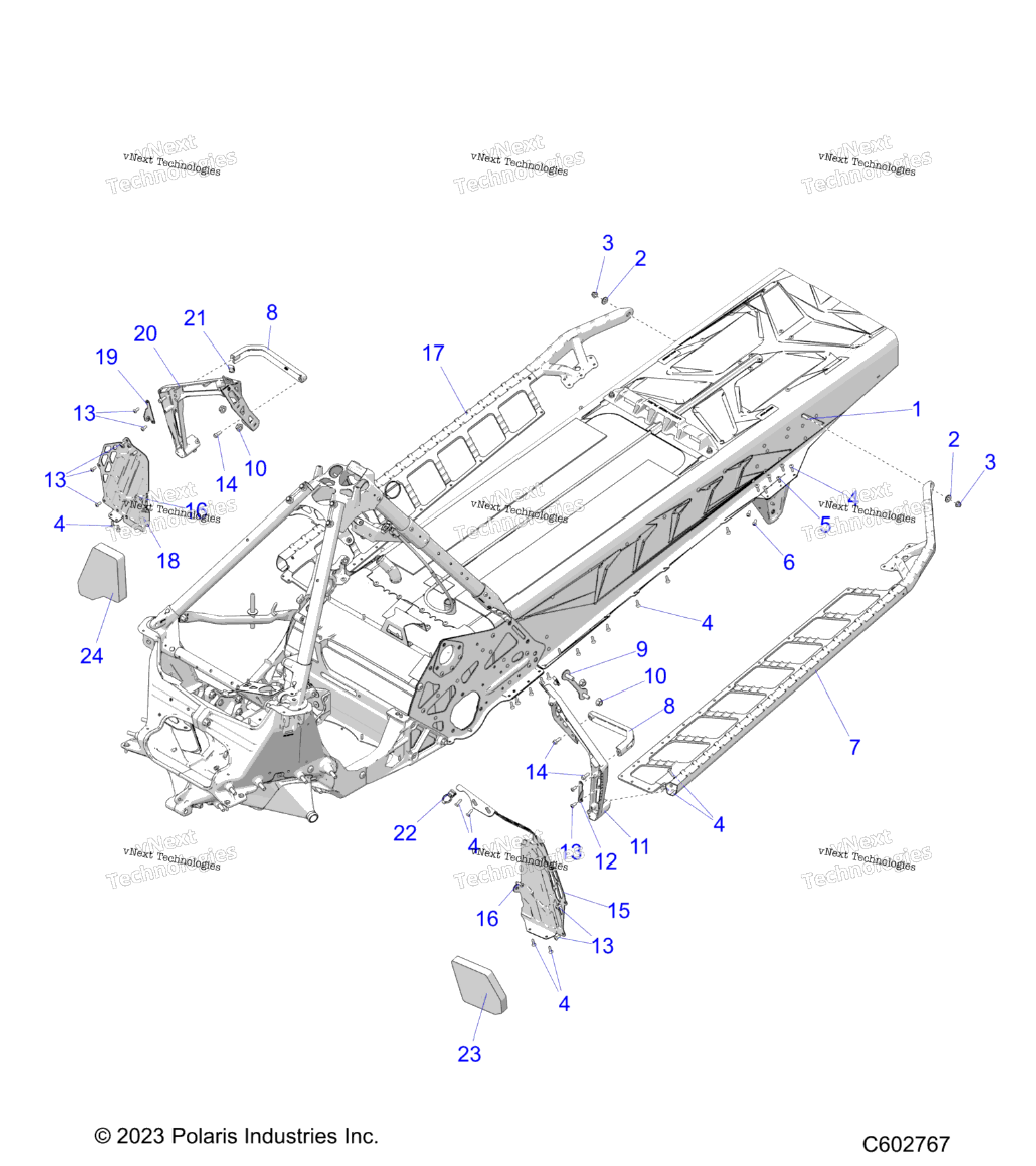 Chassis, Footrests, And Running Boards