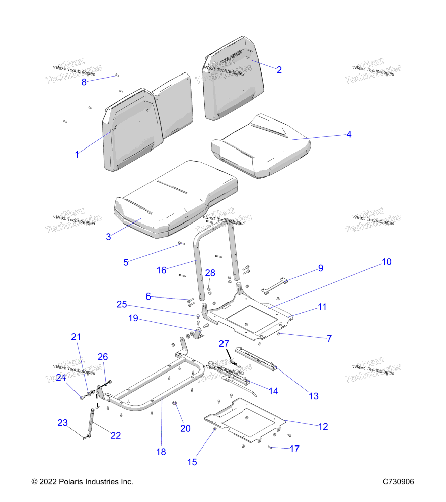 Body, Seat Asm. And Slider