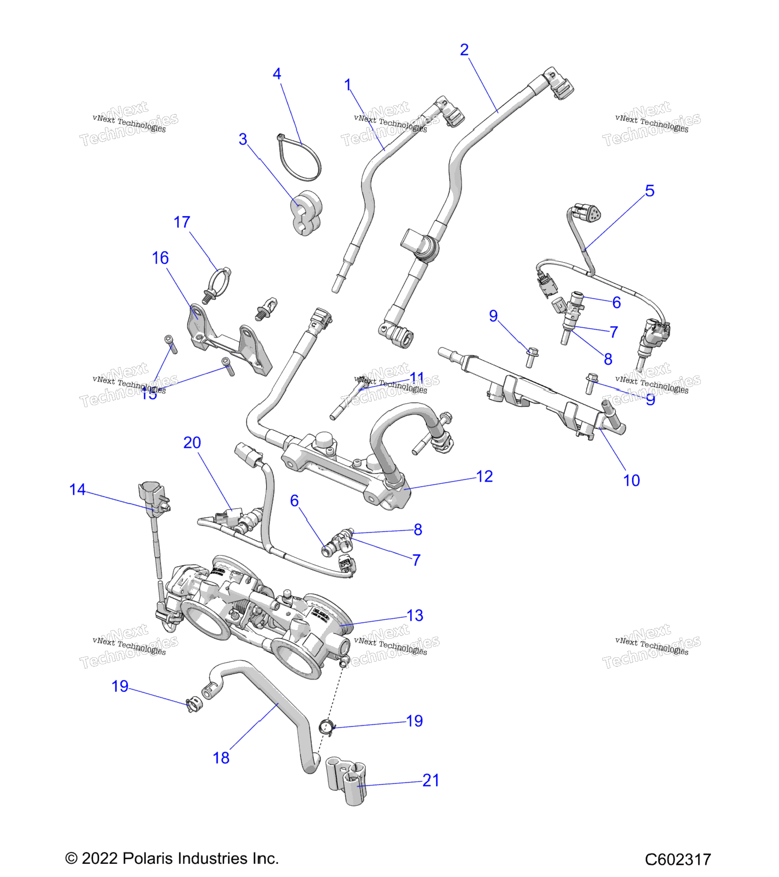 Fuel System, Rail, Lines & Throttle Body