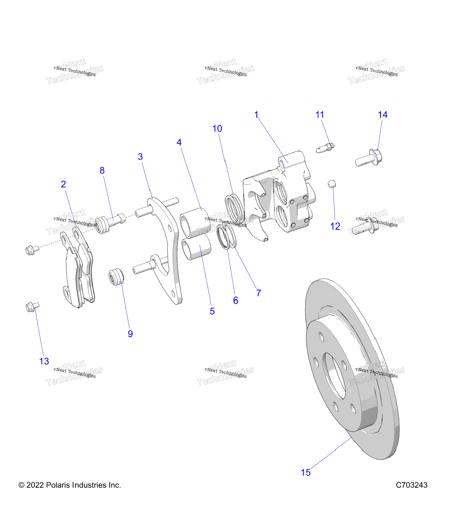 Brakes, Caliper, Rear