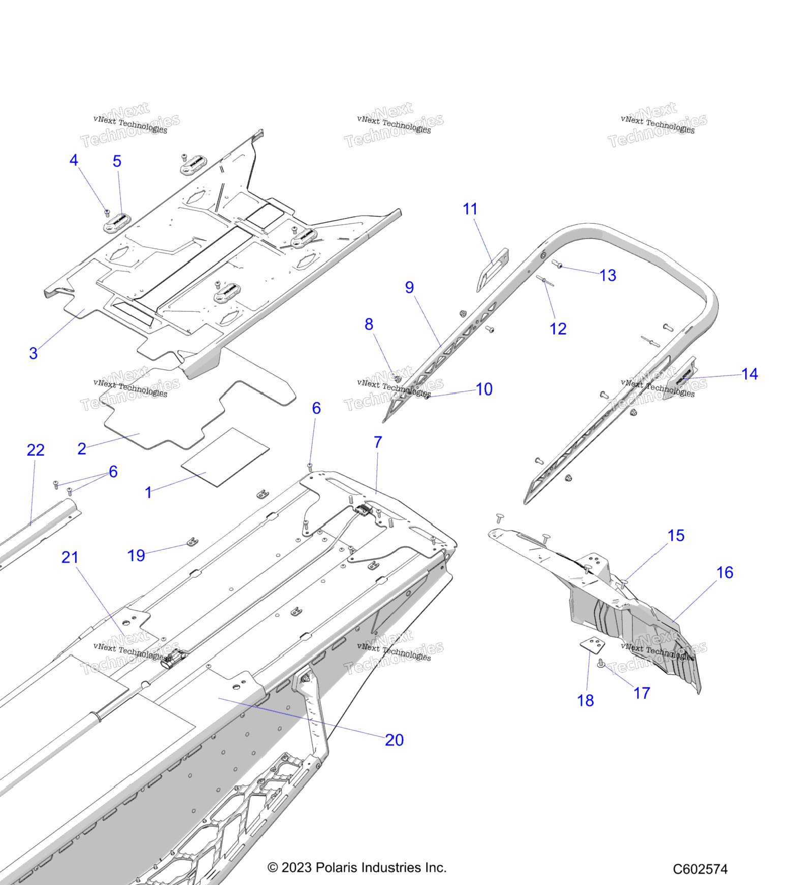 Body, Bumper, Rear, Closeoff, Tunnel Cover