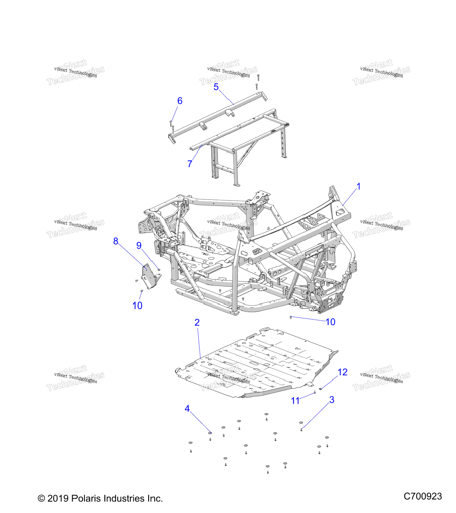 Chassis, Main Frame And Skid Plates