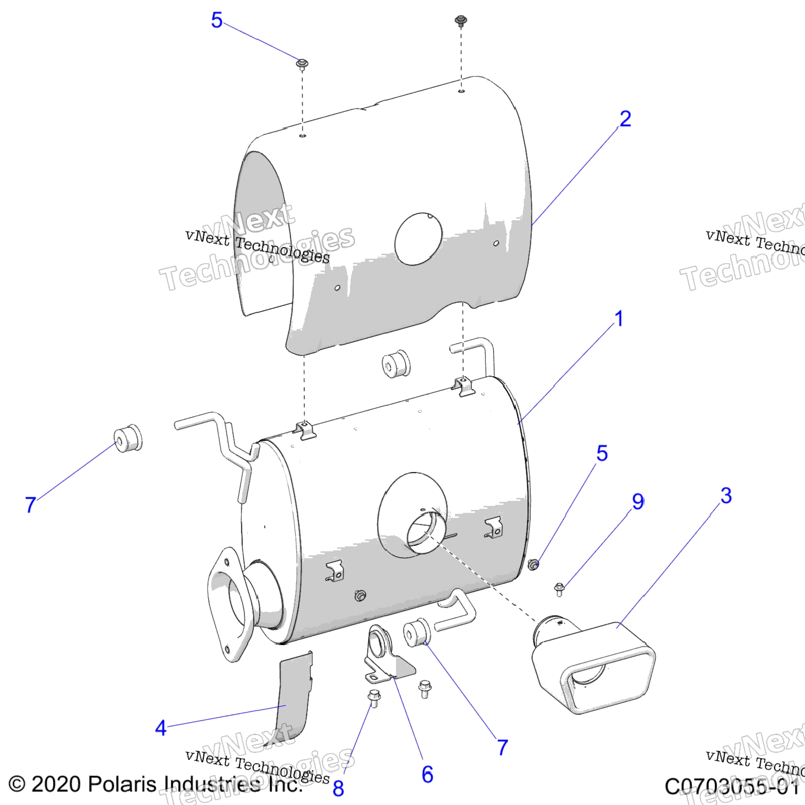 Engine, Exhaust System, Silencer