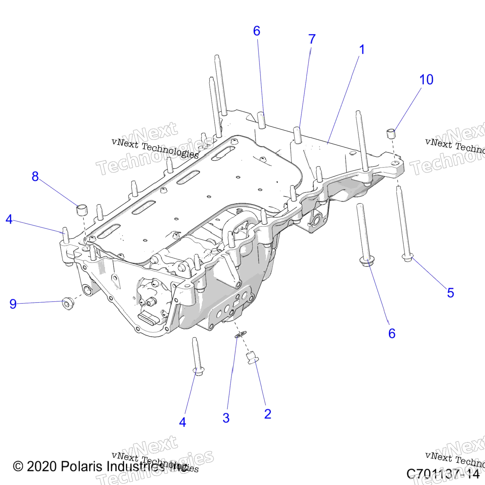 Engine, Oil Pan, Mounting