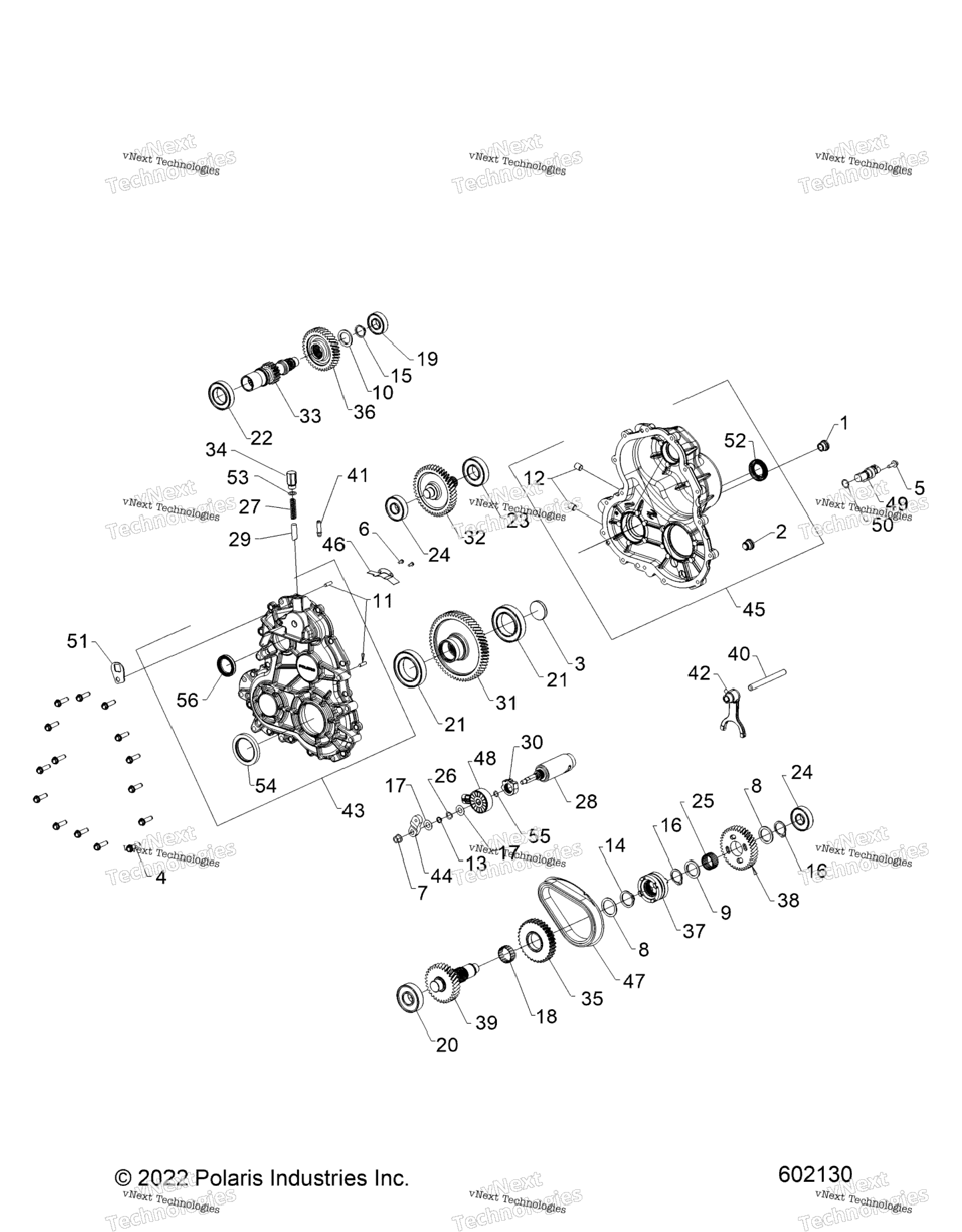 Drive Train, Gearcase Internals