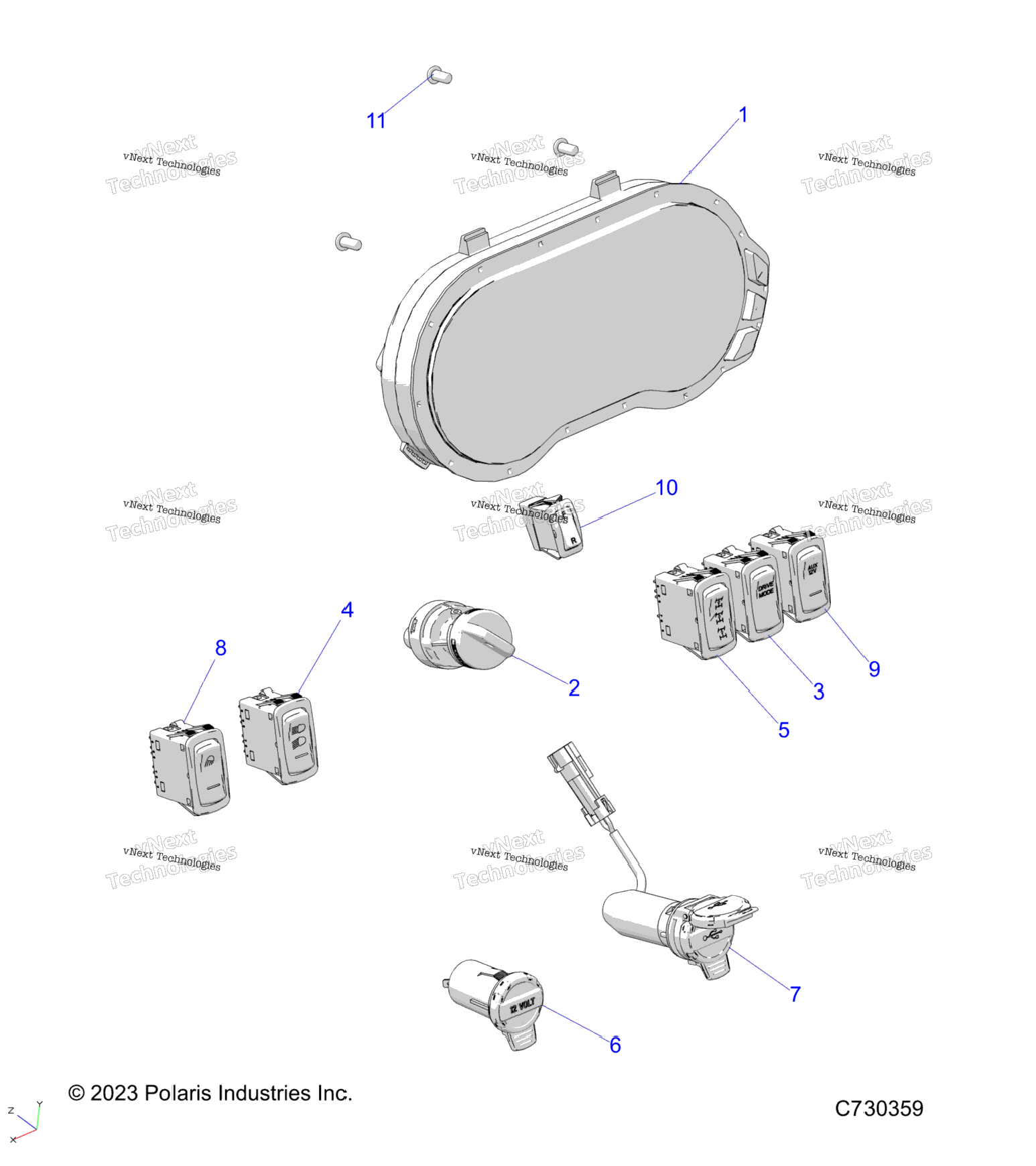 Electrical, Dash Instruments