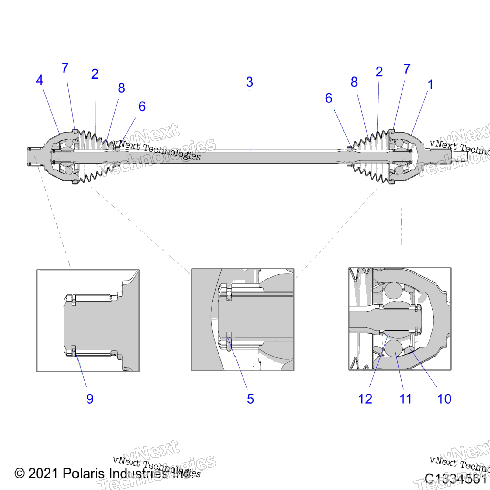 Drive Train, Half Shaft, Rear