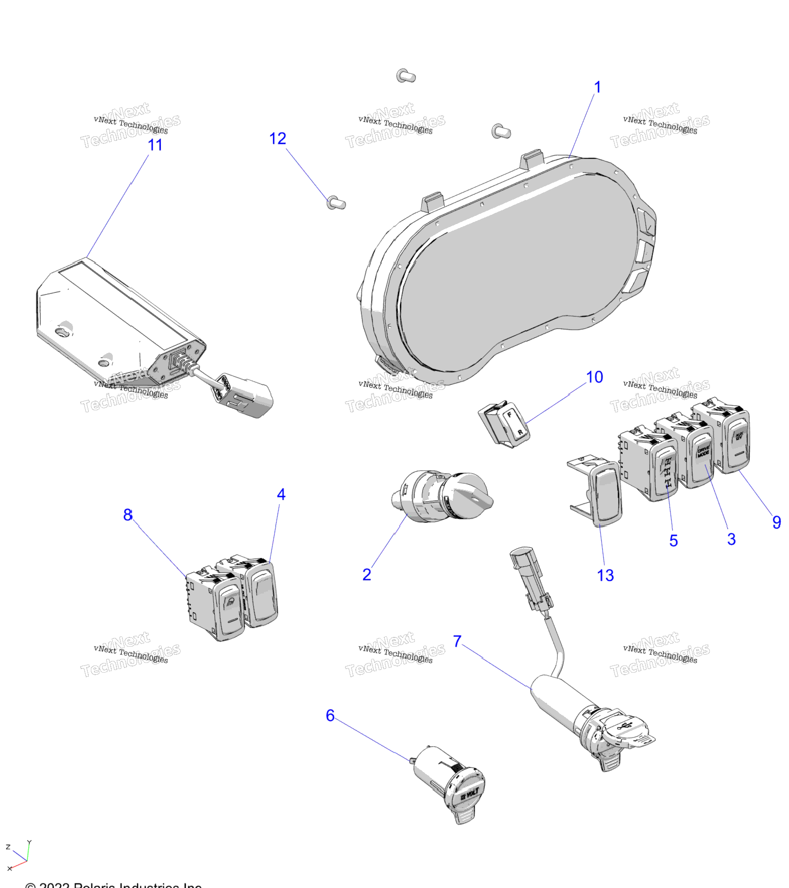 Electrical, Dash Instruments