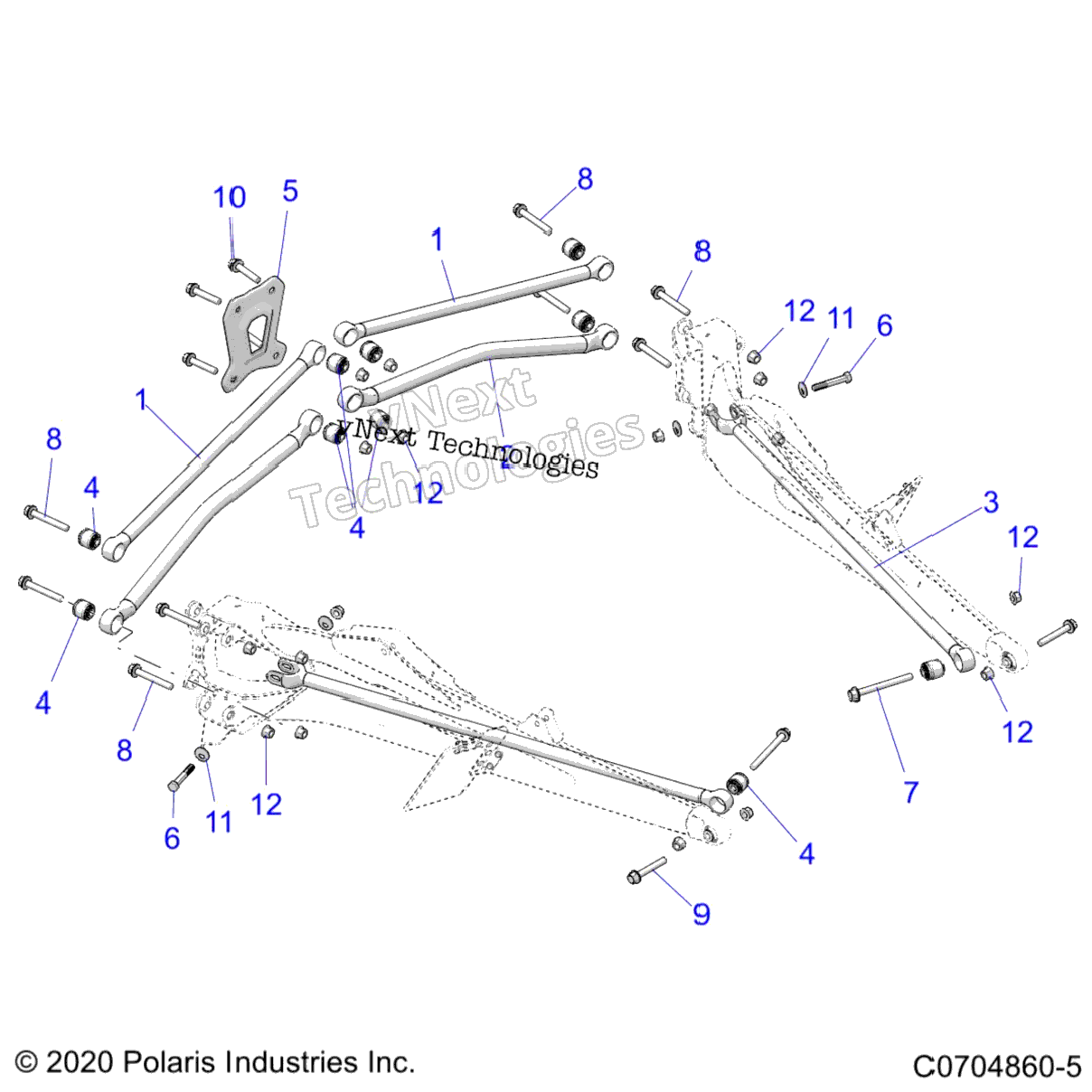 Suspension, Rear Trailing Arms Mounting