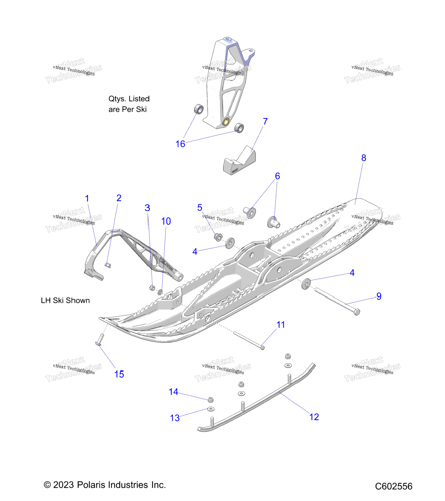 Steering, Ski Asm