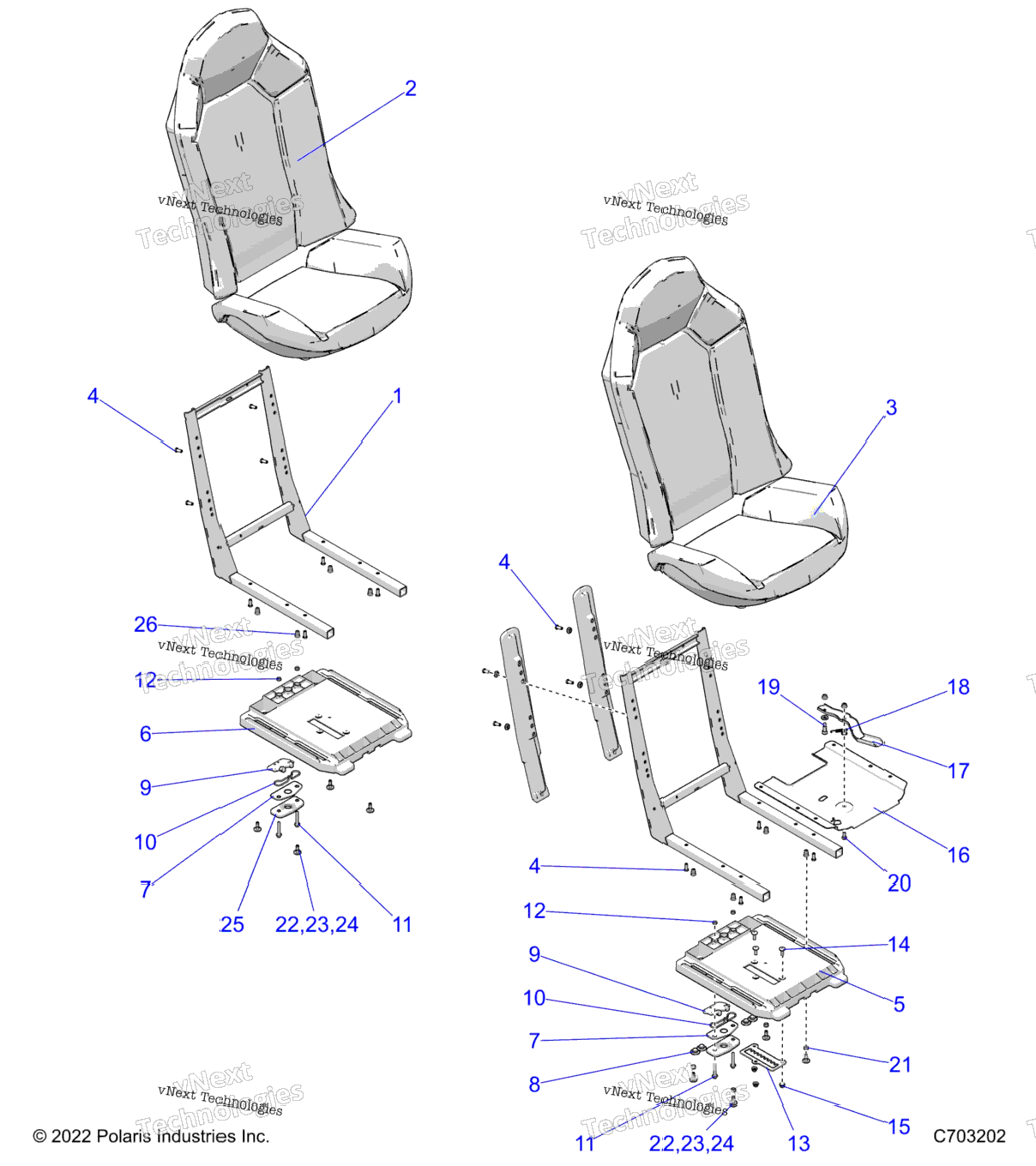 Body, Seat Asm. And Slider