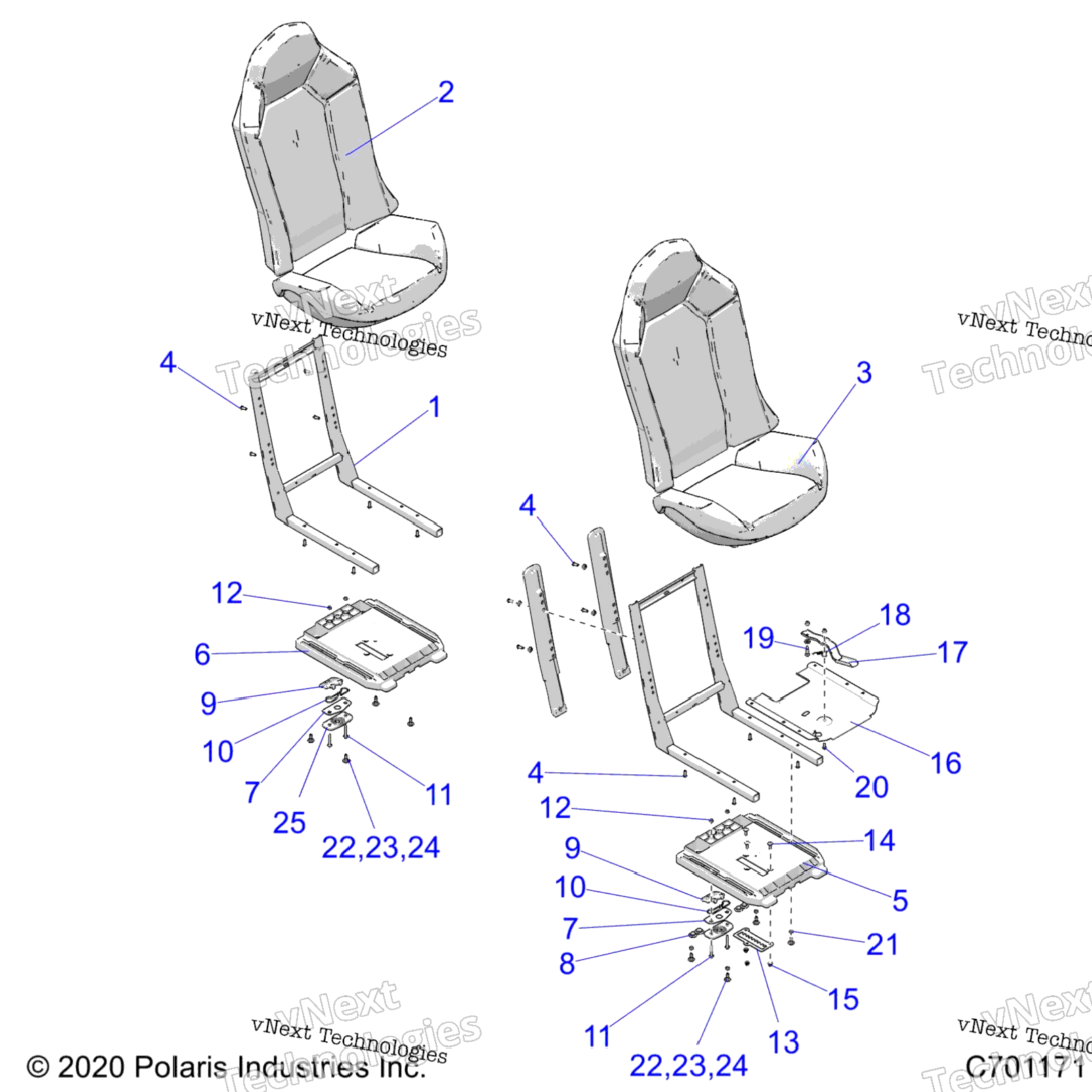 Body, Seat Asm. And Slider