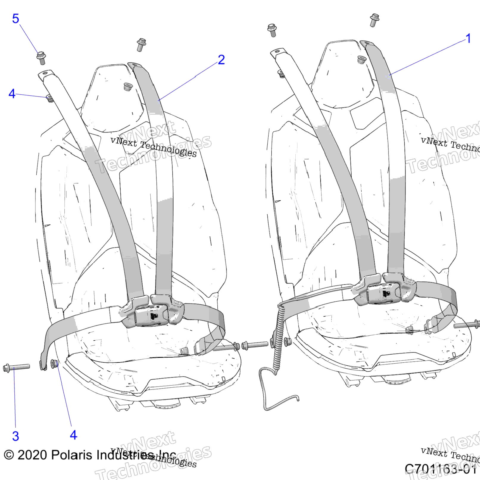 Body, Seat Belt Mounting 4 Point