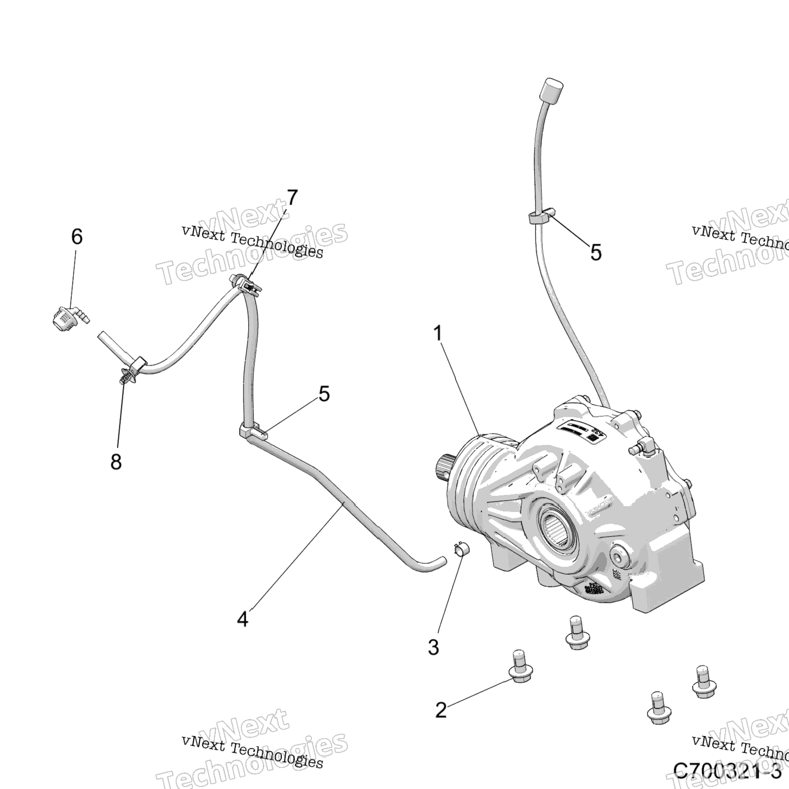 Drive Train, Front Gearcase Mounting