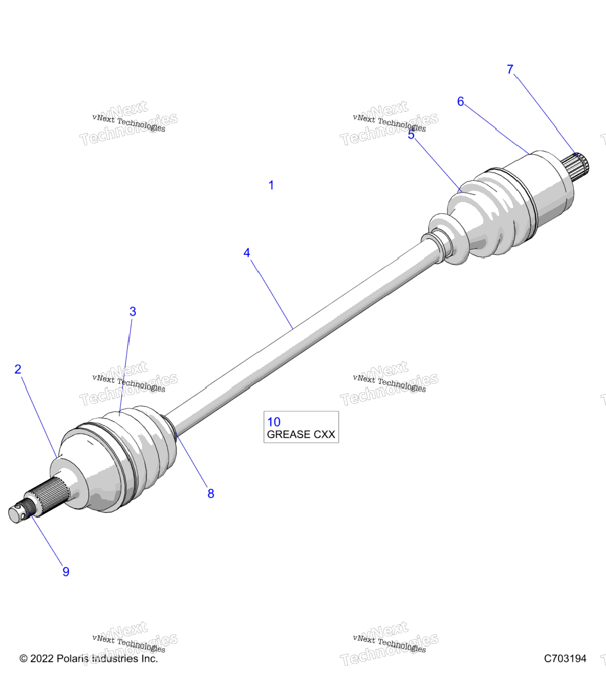 Drive Train, Half Shaft, Front