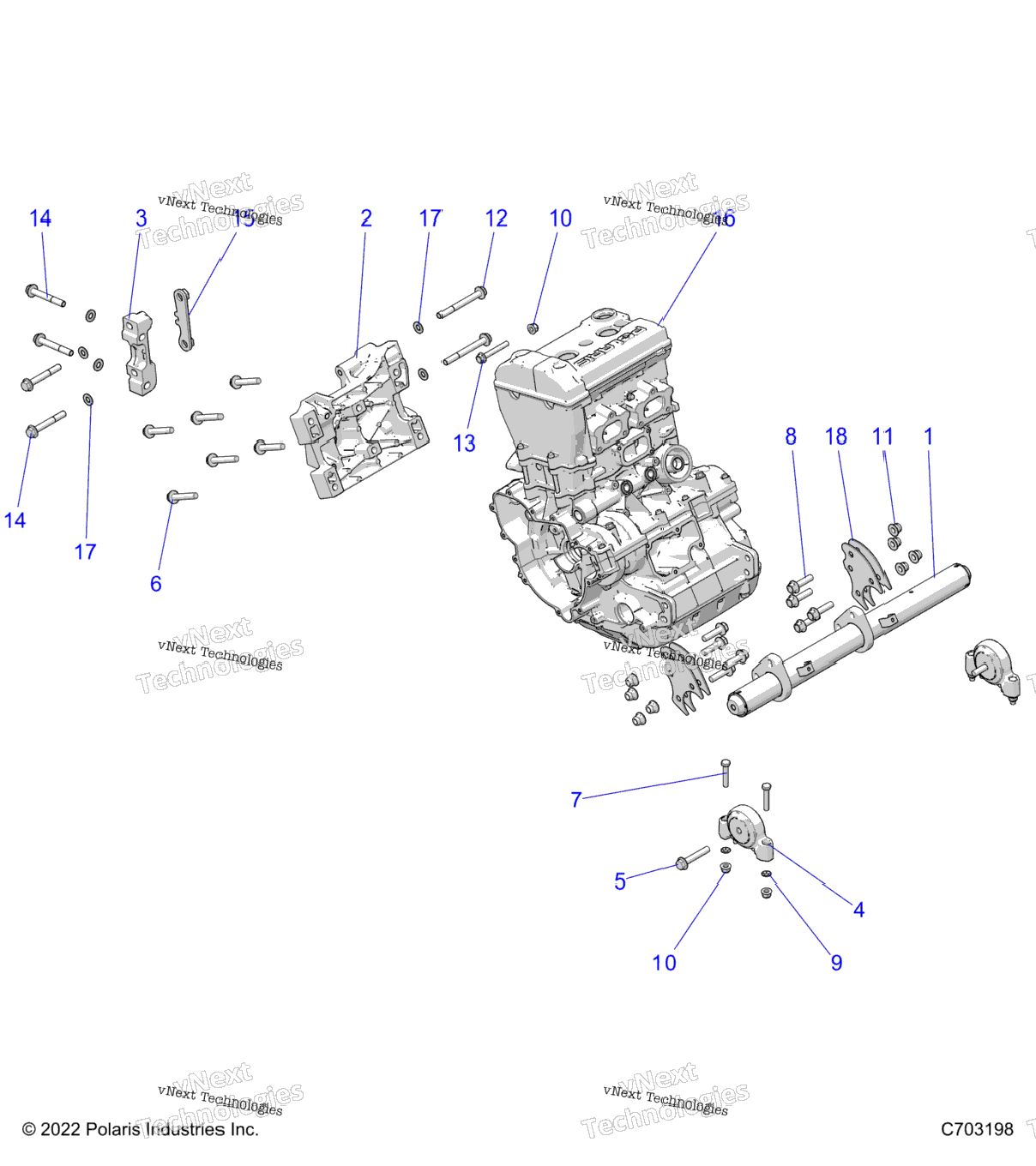 Engine, Mounting