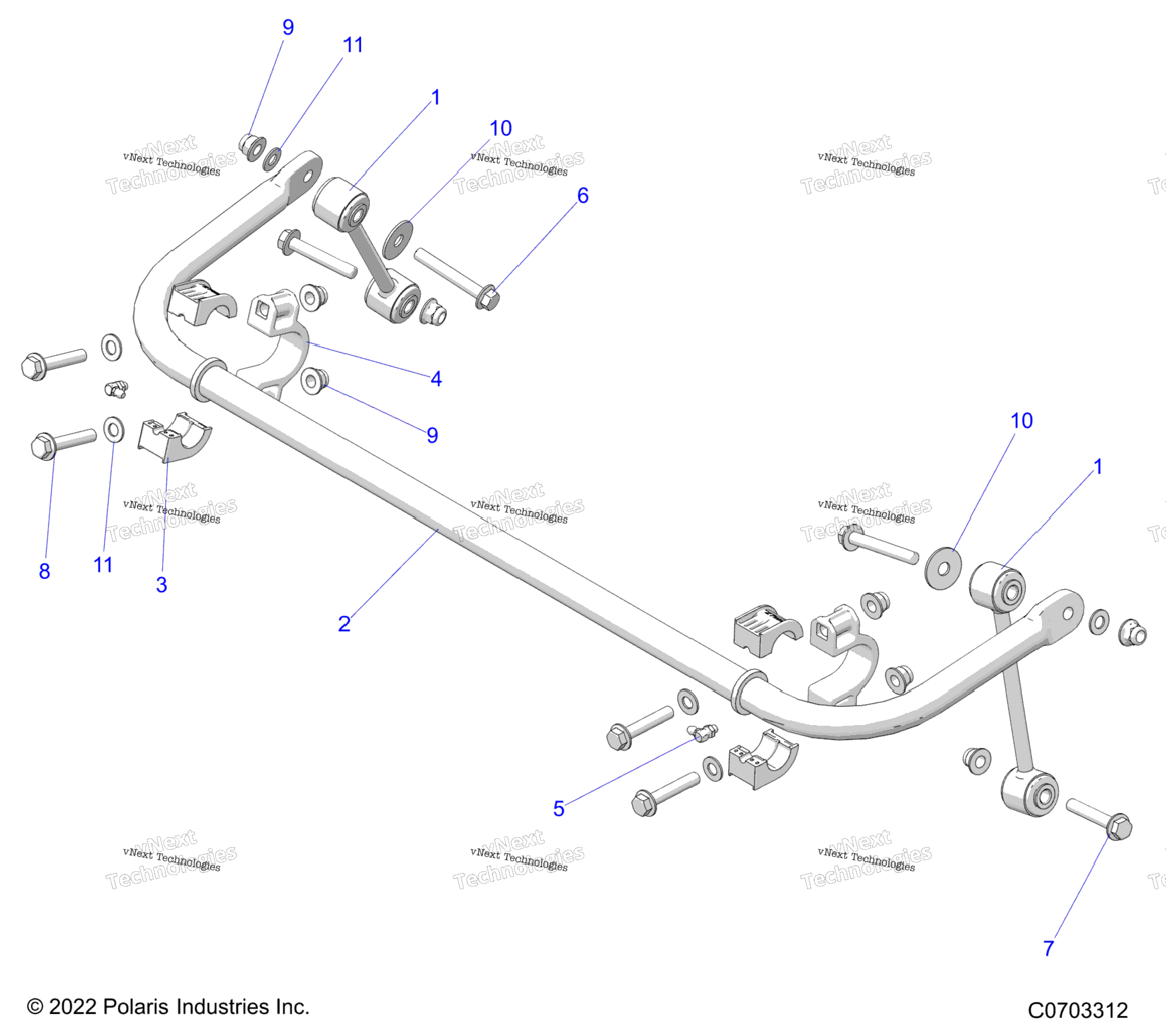 Suspension, Stabilizer Bar, Rear