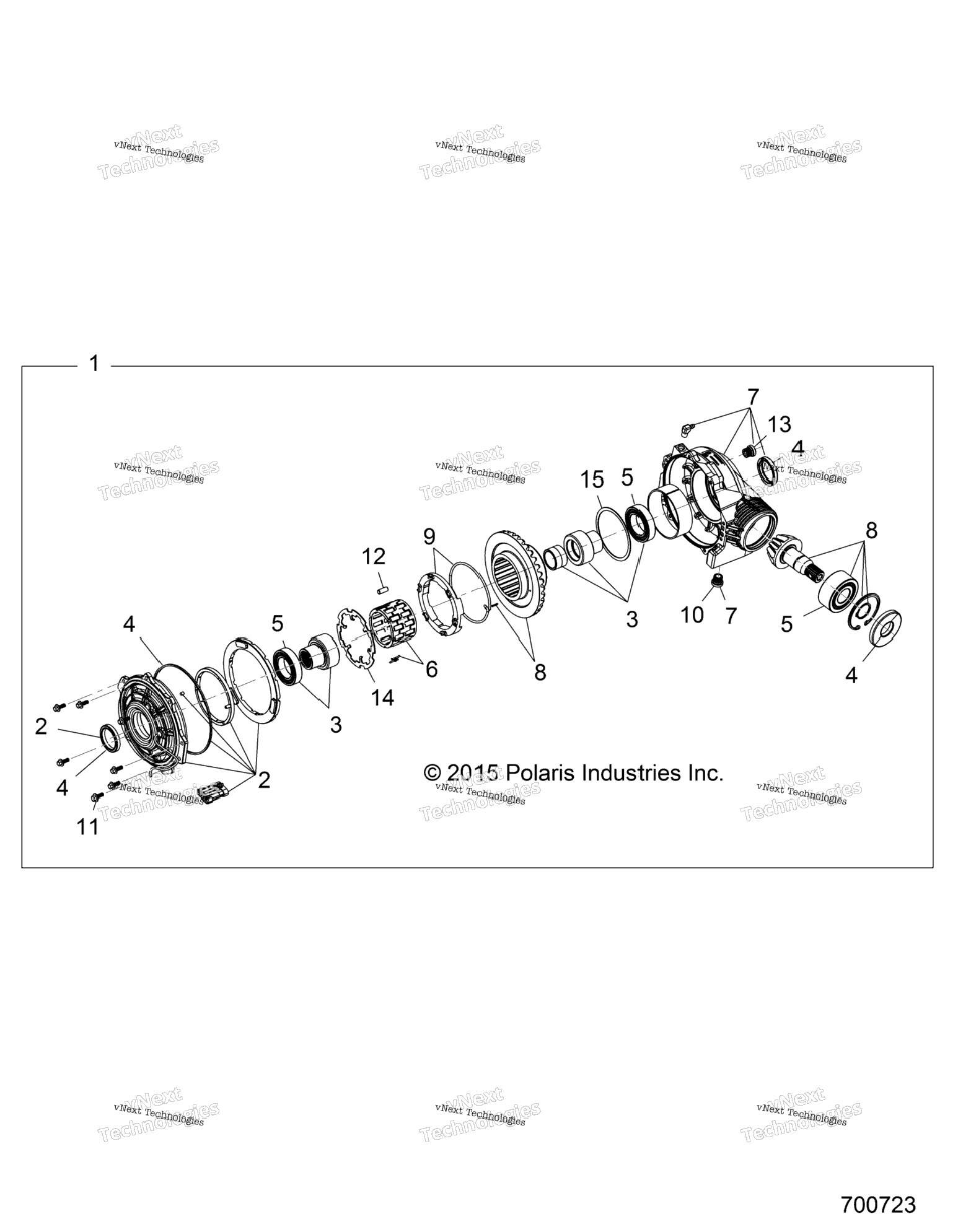 Drive Train, Front Gearcase Z23nae99a99B