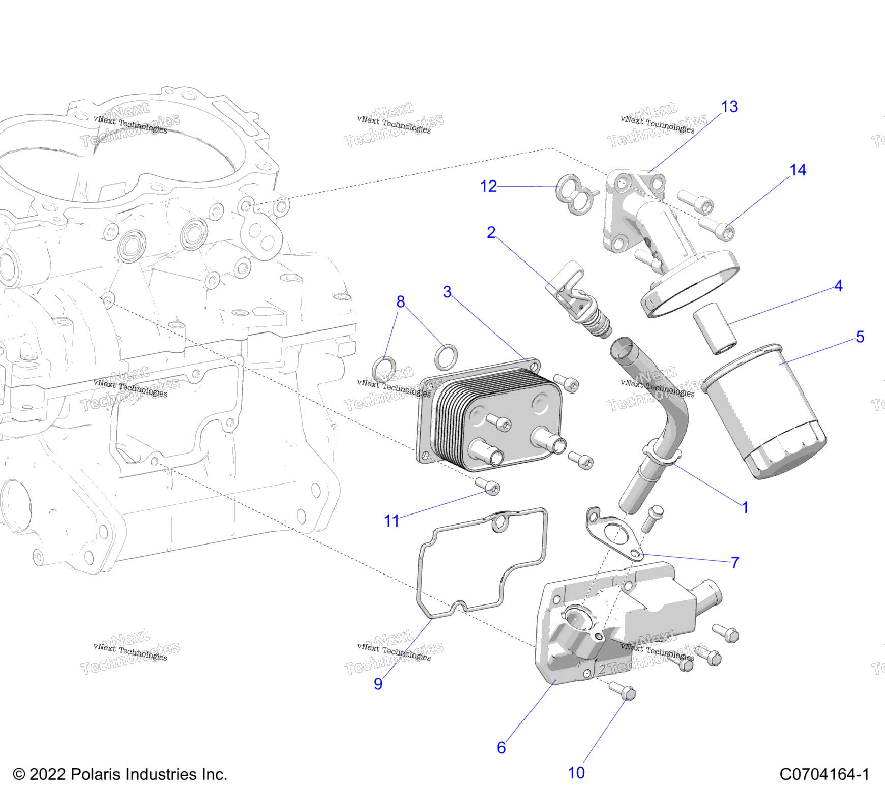 Engine, Dipstick And Oil Filter