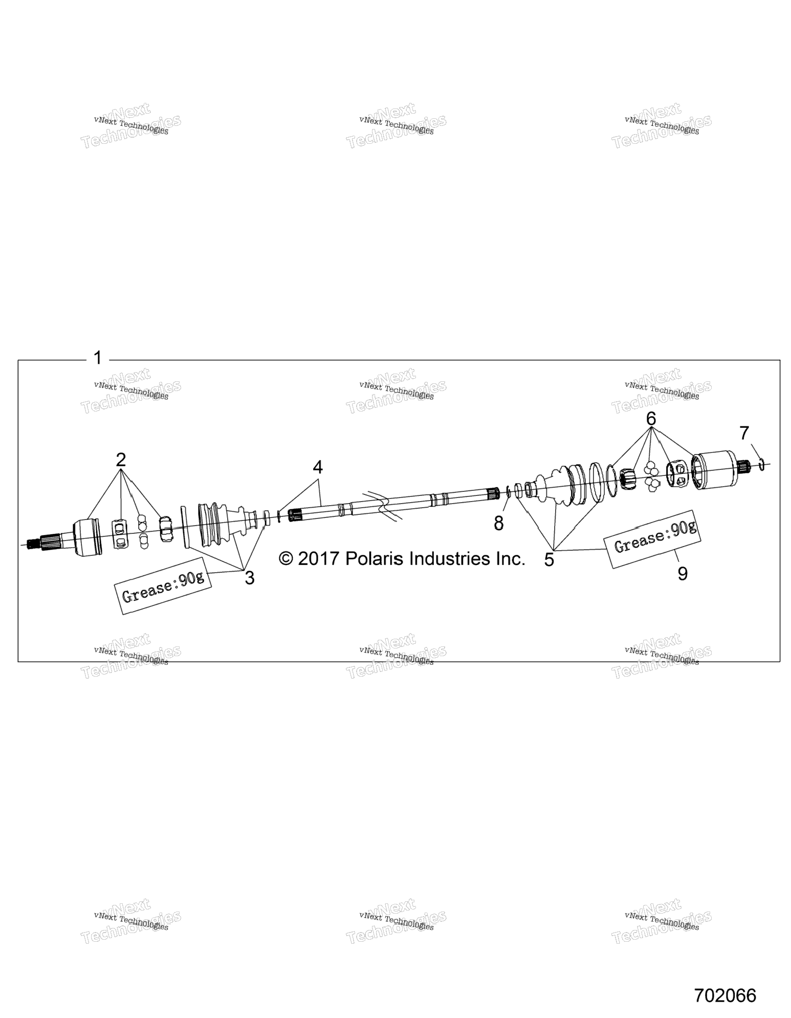 Drive Train, Rear Half Shaft